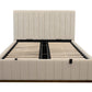 ZADIA GAS LIFT STORAGE QUEEN SIZE BED BEIGE