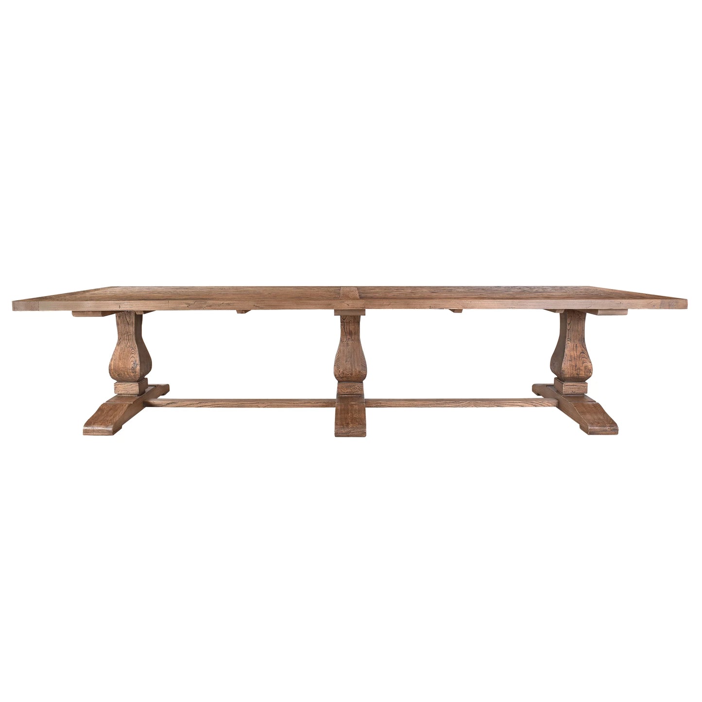 MADDOX RECLAIMED ELM DINING TABLE NATURAL 350CM