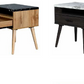 MARNI 1-DRAWER 1-NICHE BEDSIDE TABLE WOTAN OAK
