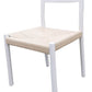 ONDINA BIRCH TIMBER DINING CHAIR WHITE/NATURAL
