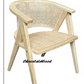 RAVELLA  SOLID ELMWOOD/RATTAN CHAIR KITCHEN CHAIR  DINING CHAIR ACCENT CHAIR  BLACK