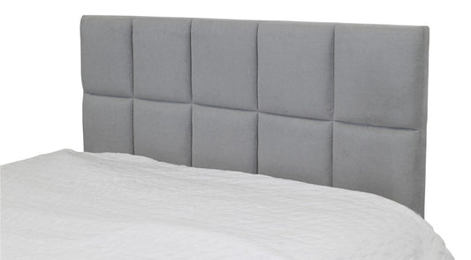 SCRIVENS FABRIC QUEEN BED IN MIST GREY