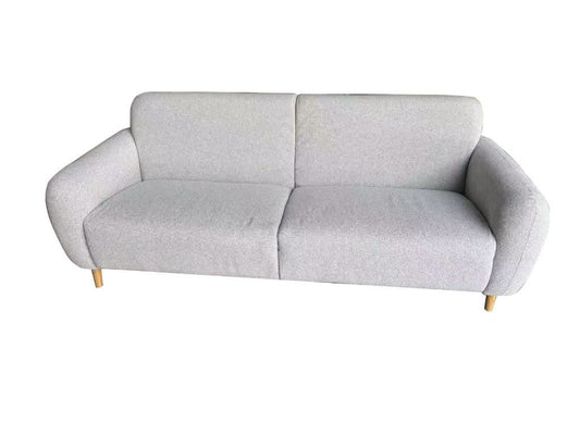 BARBOUR FABRIC 3-SEATER SOFA SILVER