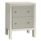 JAYLA SMALL 2-DRAWER GREY  BEDSIDE TABLE