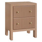 JAYLA SMALL MOCHA MOUSSE  2-DRAWER BEDSIDE TABLE