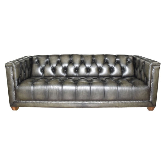 SOPHIA GENUINE TOP GRAIN LEATHER 3-SEATER SOFA ILLYRIAN COLOUR