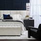 MILLICENT LINEN BED HEADBOARD OFF-WHITE QUEEN SIZE