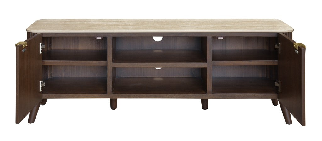 SEVERIN SOLID & VENEER MALAYSIAN HARDWOOD 2-DRAWER/2NICHE ETU