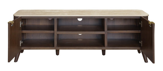 SEVERIN SOLID & VENEER MALAYSIAN HARDWOOD 2-DRAWER/2NICHE ETU