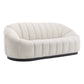 MADELEY 2.5-SEATER CHENILLE SOFA CREAM