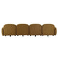 LORELEI  4-SEATER MODULAR FABRIC SOFA - TOFFEE COLOUR