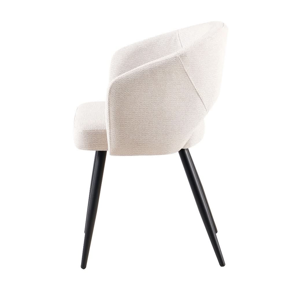 AIMAR FABRIC DINING CHAIR BEIGE COLOUR