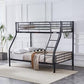 CURZON  BLACK SINGLE OVER DOUBLE  BUNK BEDS