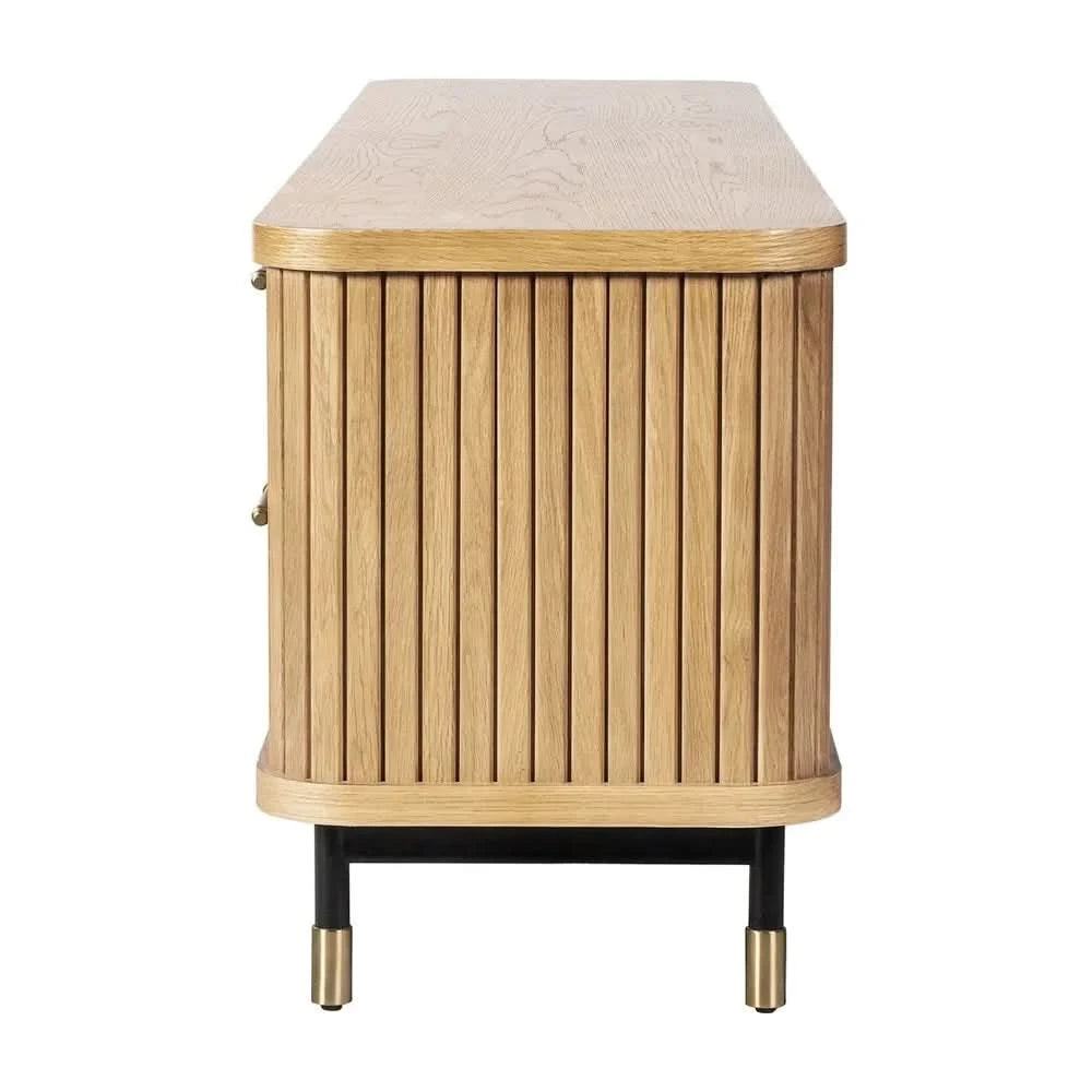 PEMBROKE OAK TIMBER 3-DRAWER CHEST OF DRAWERS NATURAL