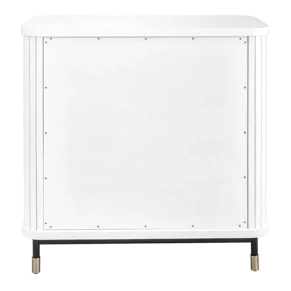 PEMBROKE OAK TIMBER 3-DRAWER CHEST OF DRAWERS WHITE