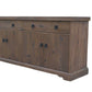 ELLERY SOLID MANGO WOOD BUFFET/SIDEBOARD ANTIQUE WALNUT