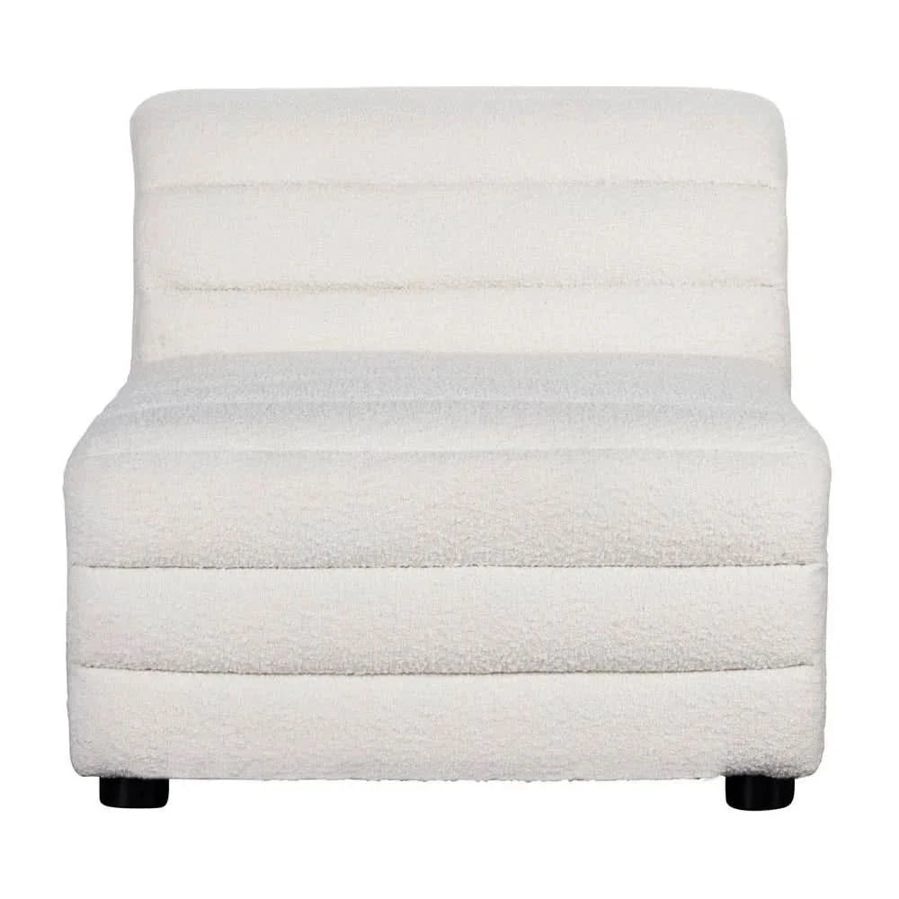 MEREDITH BOUCLE OCCASIONAL CHAIR LOUNGE CHAIR WHITE