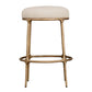 SOREN KITCHEN STOOL - BRASS /NATURAL LINEN