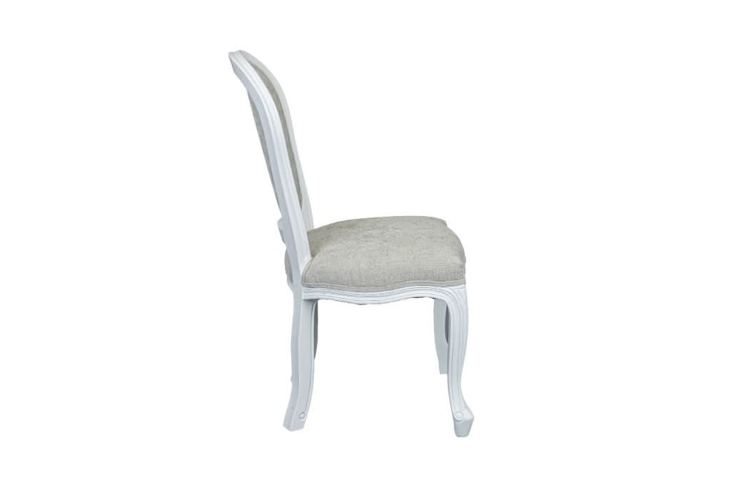 SHERBORNE WHITE  RUBBERWOOD DINING CHAIR