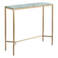 MELINA CONSOLE TABLE/HALL TABLE DUSTYJADE MARBLE/GOLD STAINLESS STEEL