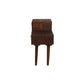 STANLEY RECYCLED RUSTIC 2 DRAWER CUBE SIDE TABLE/LAMP TABLE LIGHT BROWN