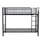 CURZON SINGLE OVER SINGLE BUNK BEDS BLACK