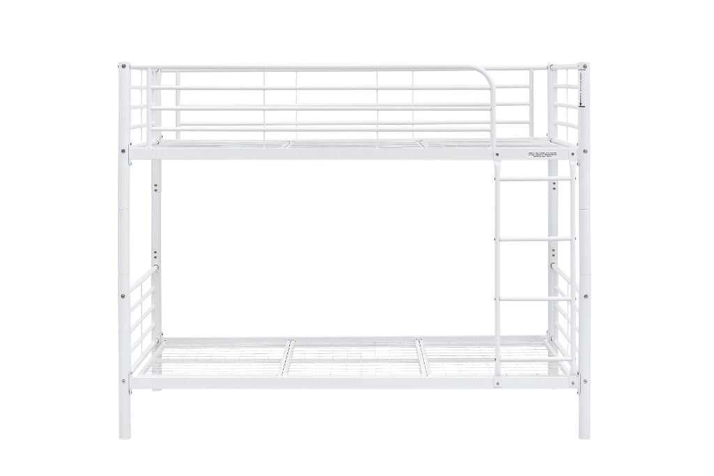 CURZON SINGLE OVER SINGLE BUNK BEDS WHITE