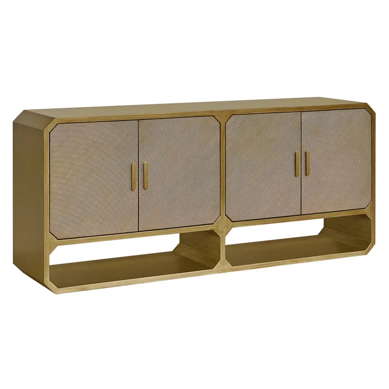 DELGARDO 4-DOOR BUFFET/SIDEBOARD BRUSHED ANTIQUE GOLD