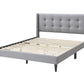 LAING FABRIC QUEEN BED BASE IN MID GREY