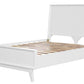 ELIJAH ACACIA WOOD QUEEN BED IN WHITE