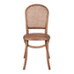 DUMAS SOLID OAK & RATTAN DINING CHAIR NATURAL