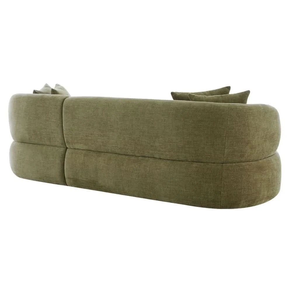 BEECHAM MODULAR 3-SEATER CORNER SOFA WITH RHF CHAISE - SAGE CHENILLE