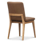 HARDIN LEATHER DINING CHAIR COGNAC/NATURAL