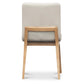 HARDIN LEATHER DINING CHAIR FROST/NATURAL