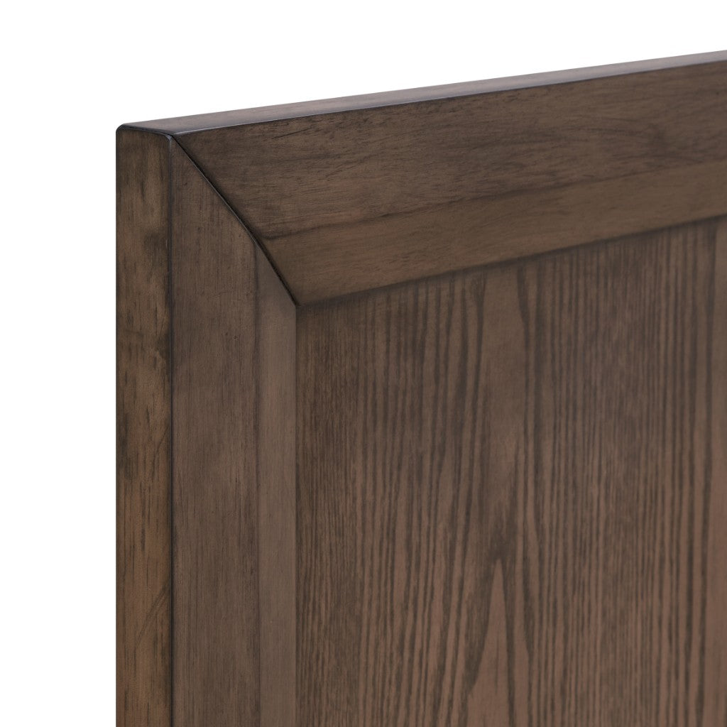 KASIANE RUSTIC RUBBERWOOD KING SINGLE BED CAFE GREY COLOUR
