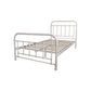 PICOLA KING SINGLE METAL BED WHITE