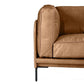 DAVIEN LIGHT BROWN 2.5 SEATER SOFA TOP GRAIN COW LEATHER