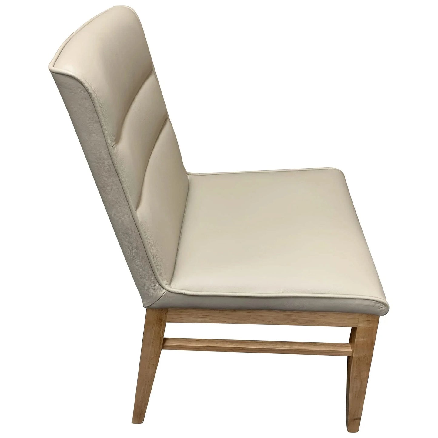 MORROW LEATHER DINING CHAIR LIGHT MOCHA/NATURAL