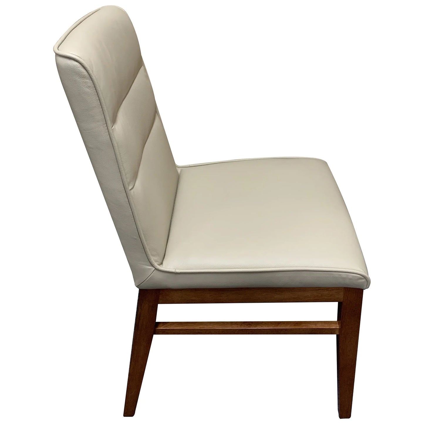 MORROW LEATHER DINING CHAIR LIGHT MOCHA/BLACKWOOD