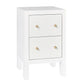JAYLA PETITE WHITE 2-DRAWER BEDSIDE TABLE