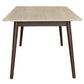 SEVERIN SOLID & VENEER MALAYSIAN HARDWOOD RECTANGULAR DINING TABLE  180CM & 6 SEVERIN CHAIRS