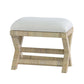 CROZAT MAHOGANY/RATTAN BENCH NATURAL SMALL