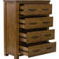 SCOTTI SOLID PINE 4  DRAWER TALLBOY/ 4 DRAWER CHEST OF DRAWERS  AGED SUNDRIED ASH COLOUR