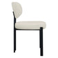 KILBRIN NATURAL CHENILLE/BLACK METAL DINING CHAIR