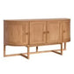 ENNIS OAK & OAK VENEER 4-DOOR BUFFET/SIDEBOARD OAK
