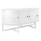 ENNIS 4 DOOR OAK & OAK VENEER BUFFET/SIDEBOARD WHITE
