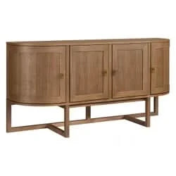 ENNIS OAK & OAK VENEER BUFFET/SIDEBOARD WALNUT