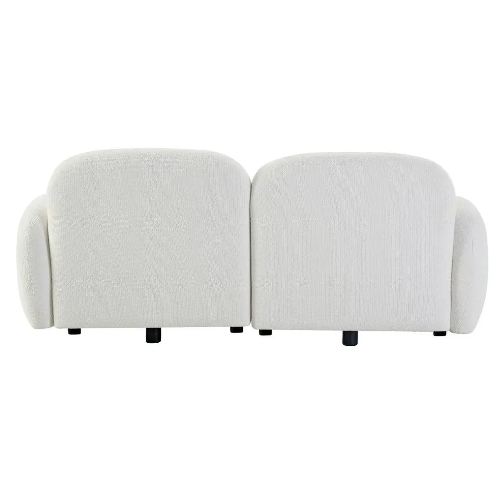LORELEI 2-SEATER MODULAR CHENILLE SOFA WHITE COLOUR