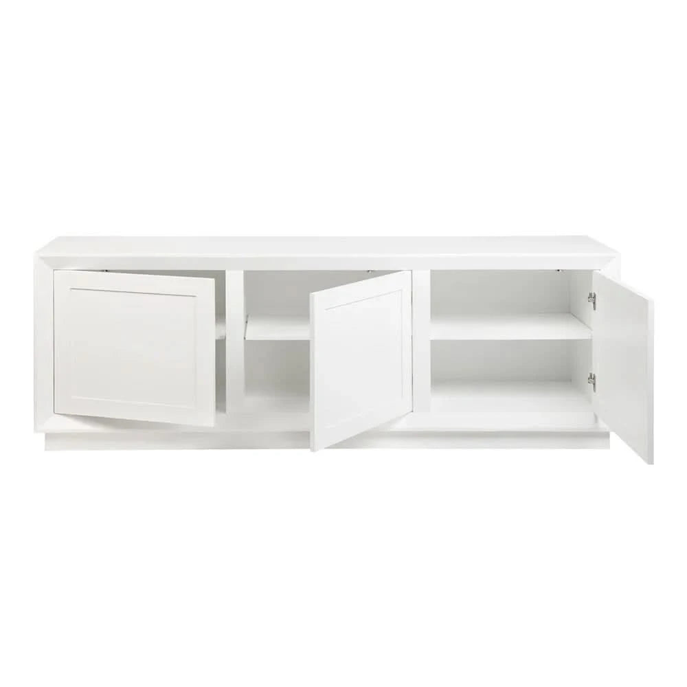 CARLSON OAK WOOD WHITE BUFFET/SIDEBOARD 200CM