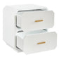 DELGARDO HAMPTON STYLE 2-DRAWER BEDSIDE TABLE WHITE